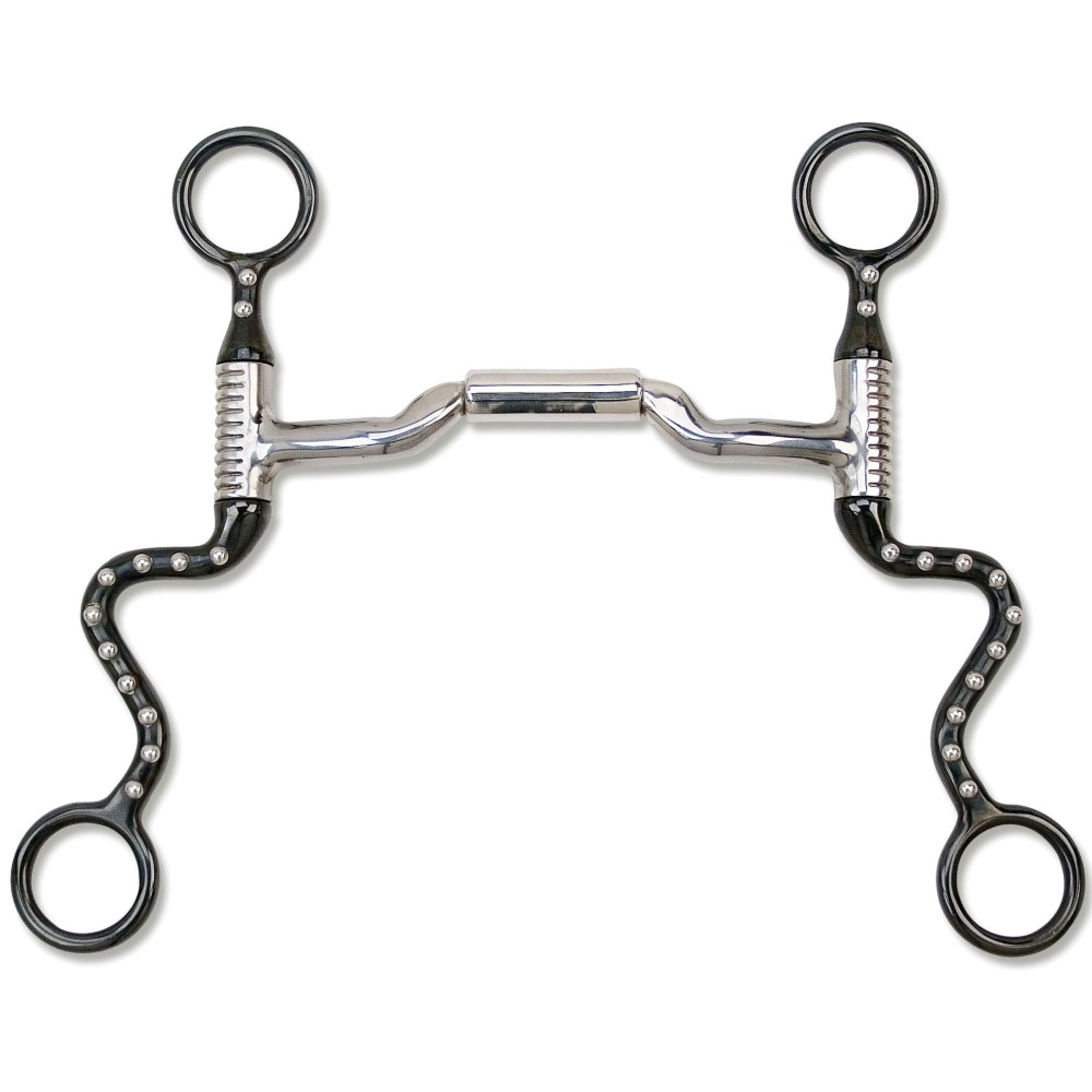 Myler Black Steel Seven Shank Mullen Barrel Low Port Bit MB 06 Stufe 2-3