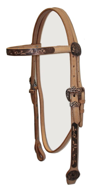 EE Tack Browband Kopfstück punziert harness 