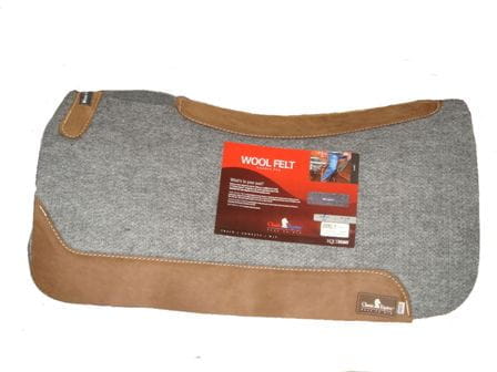 Classic Equine 1 Inch Wool Felt Saddle Pad Contoured