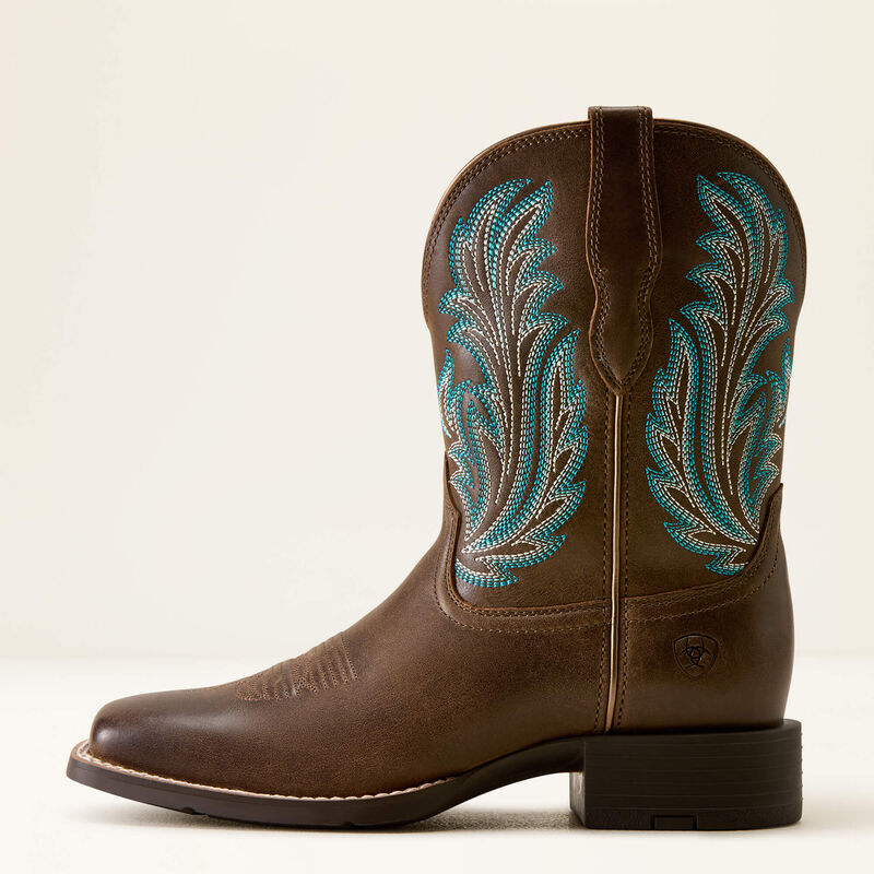 Ariat Womens Round Up Filly Wide Square Toe Western Boot