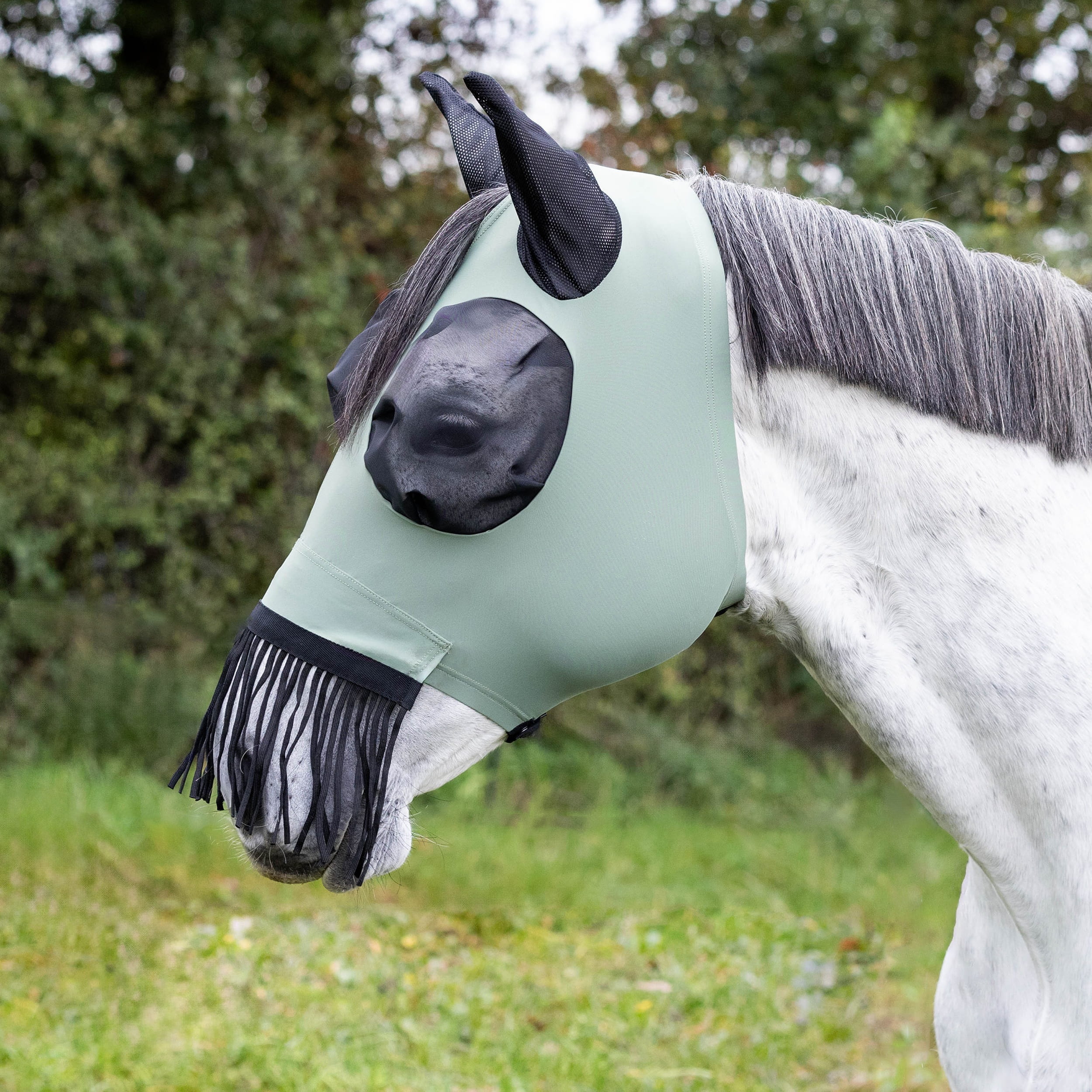 Busse Fliegenmaske Twin Fit Flexi Fransen