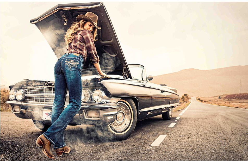 Stars&Stripes Damen Jeans Diamond