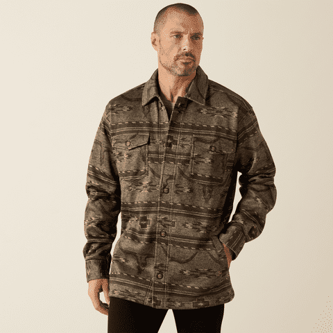 Ariat Mens Caldwell Printed Shirt Jacket