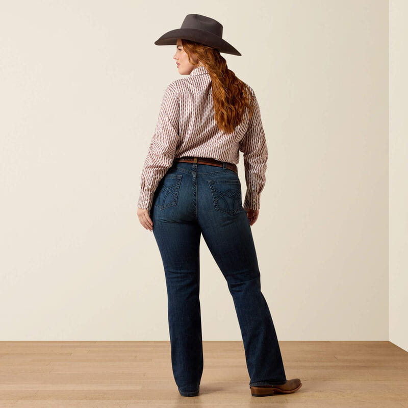 Ariat Womens Mid Rise Luisa Boot Cut Jeans