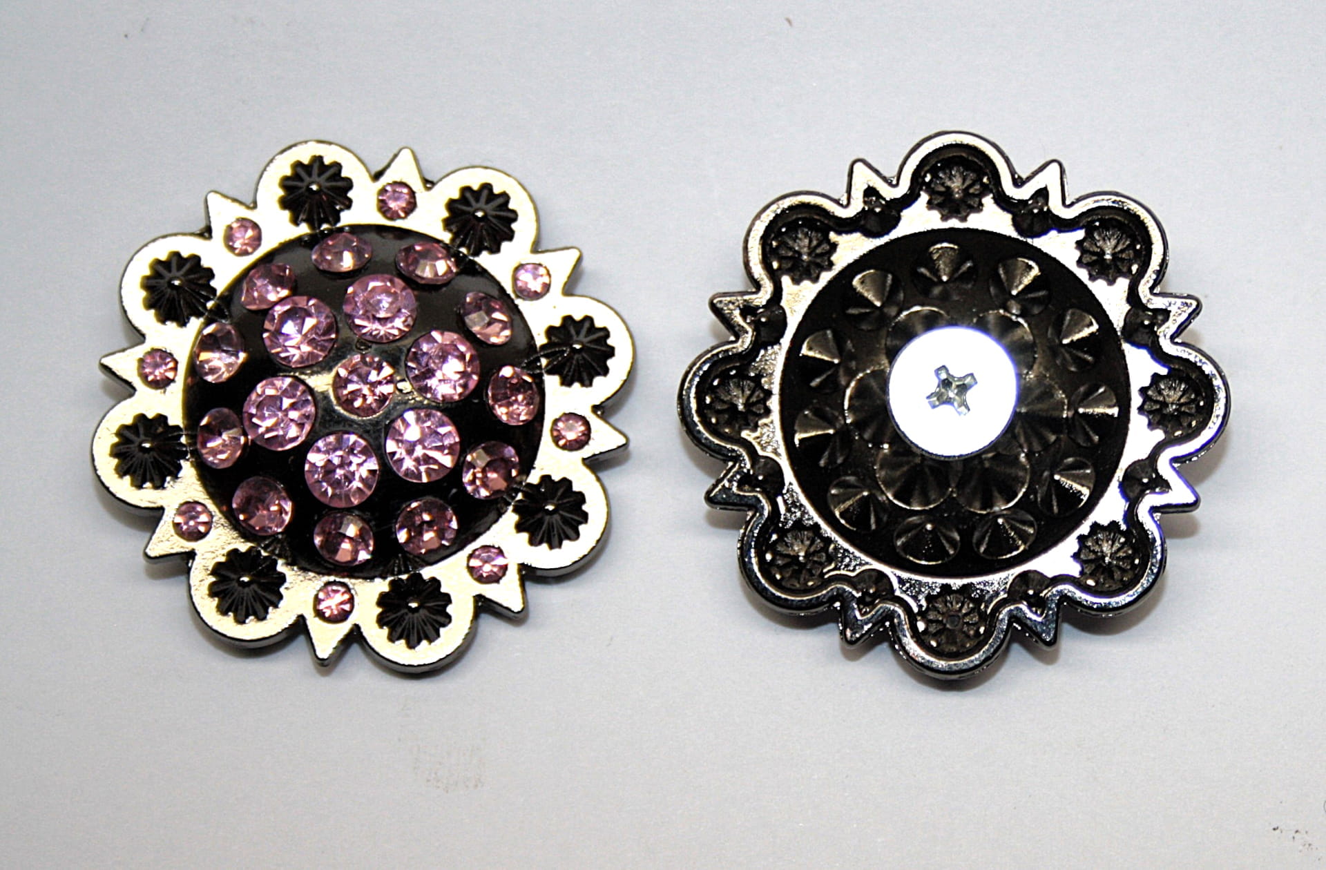 Colorfull Line Concho rosa/pink 1 3/8"