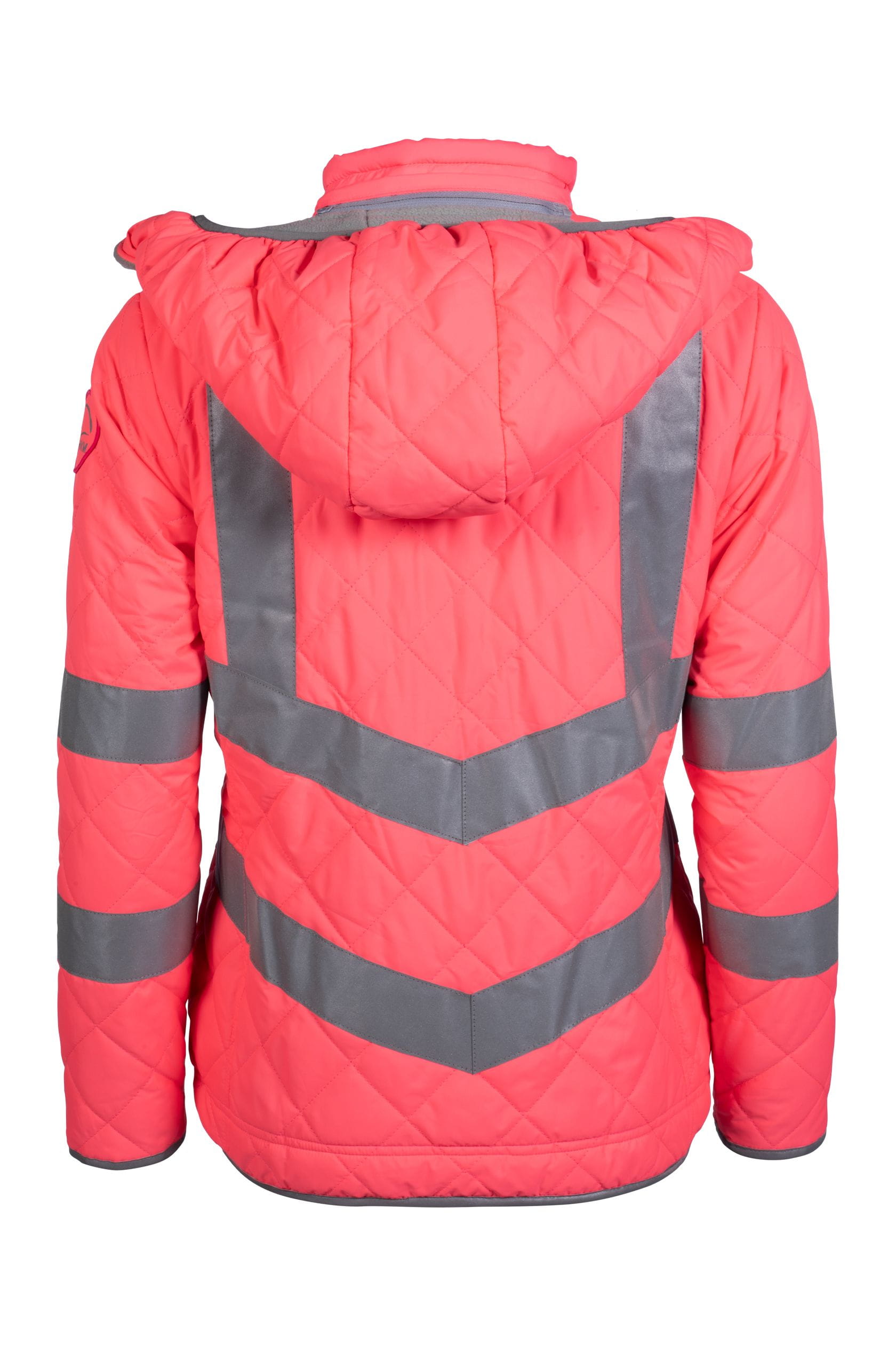 Damen Jacke Reflective neon pink