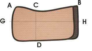 Mattes Square Pad Lammfell Westernpad