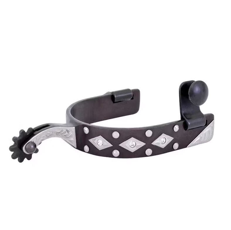 Cowboy Tack Diamond & Dots Rinestone Ladies Spurs