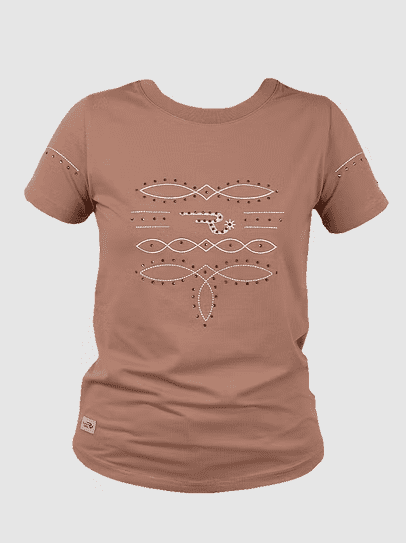 Ranchgirls Rhinestones T-Shirt WILMA rose