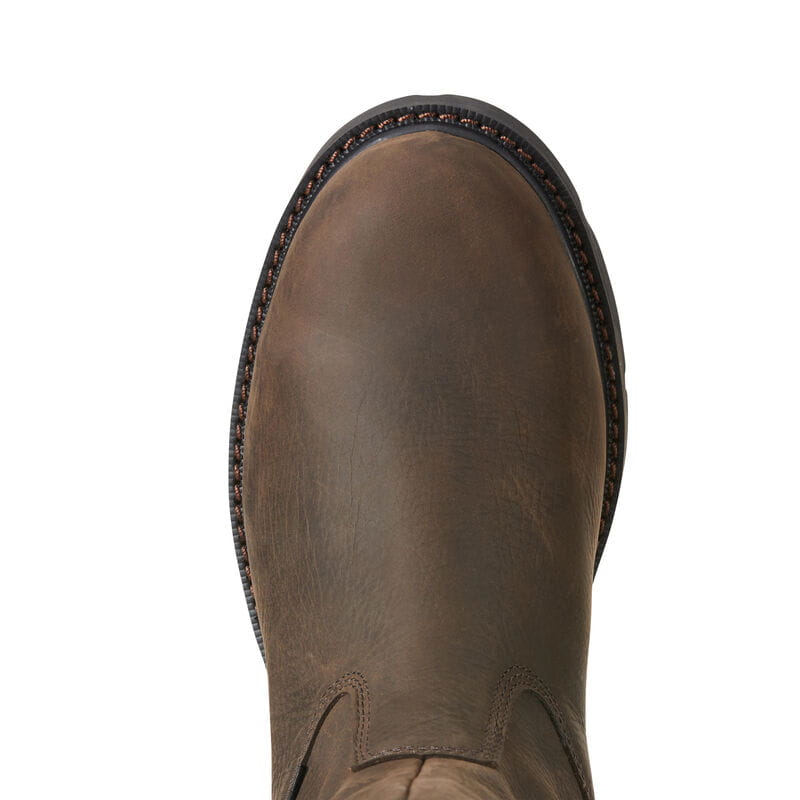 Ariat Mens Groundbreaker Steel Toe Pull-On Waterproof Work Boot