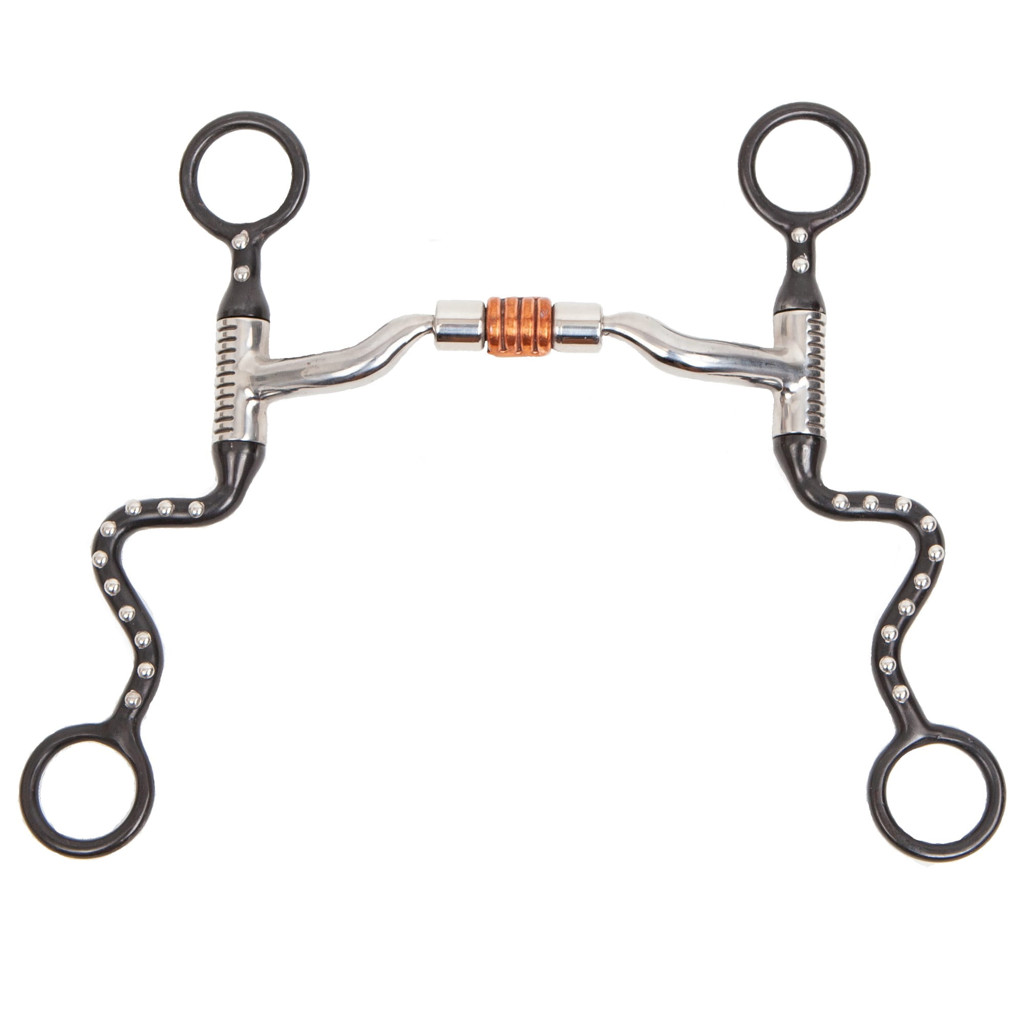 Myler Black Seven Shank MS04 mit Kupfer-Roller Stufe 2