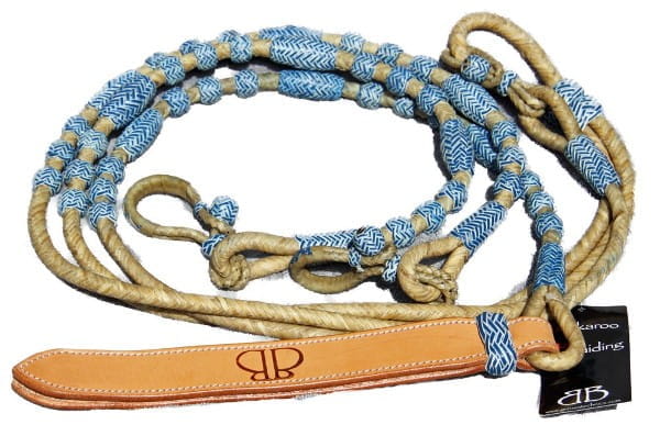 Cattleman´s Natural Blue Romal Reins