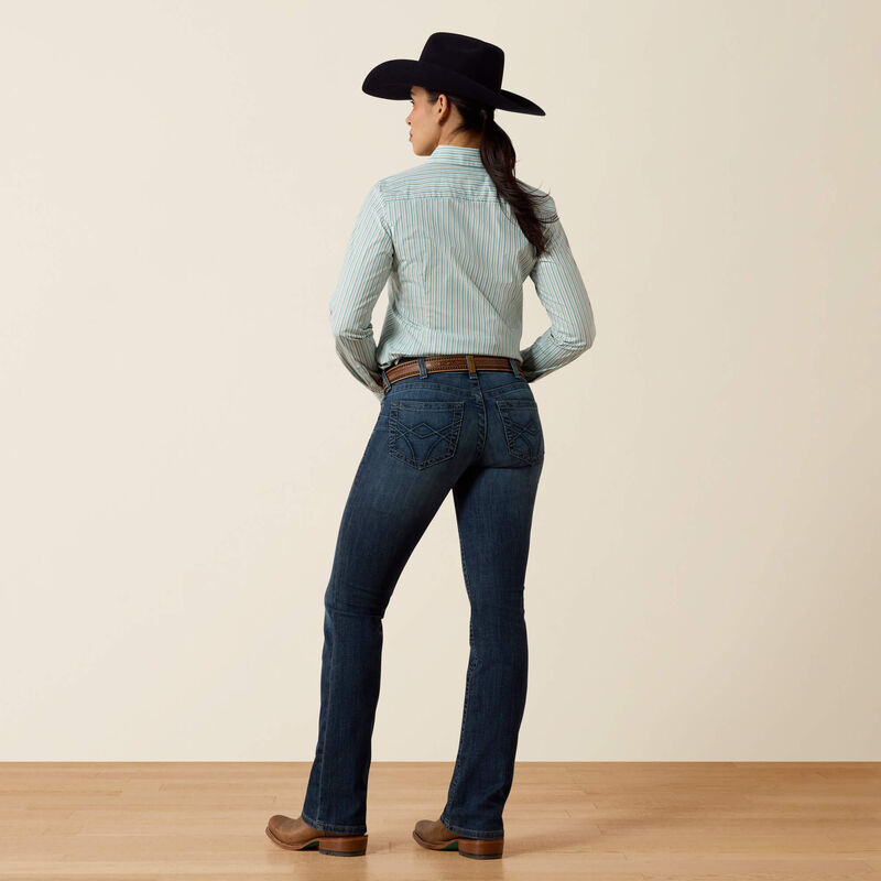 Ariat Womens Mid Rise Luisa Boot Cut Jeans