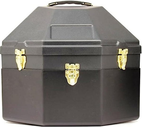 Double Hut Box - für zwei Hüte - schwarz