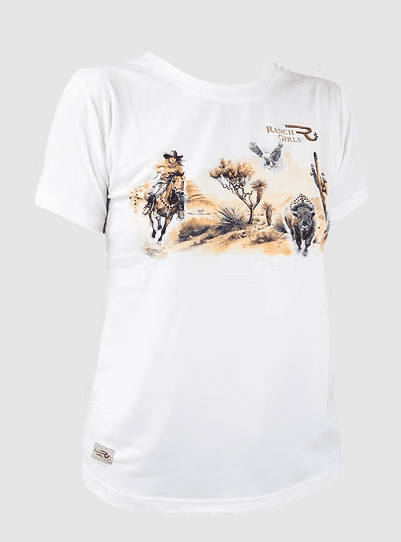 Ranchgirls Wild Western T-Shirt ALLY eggshell