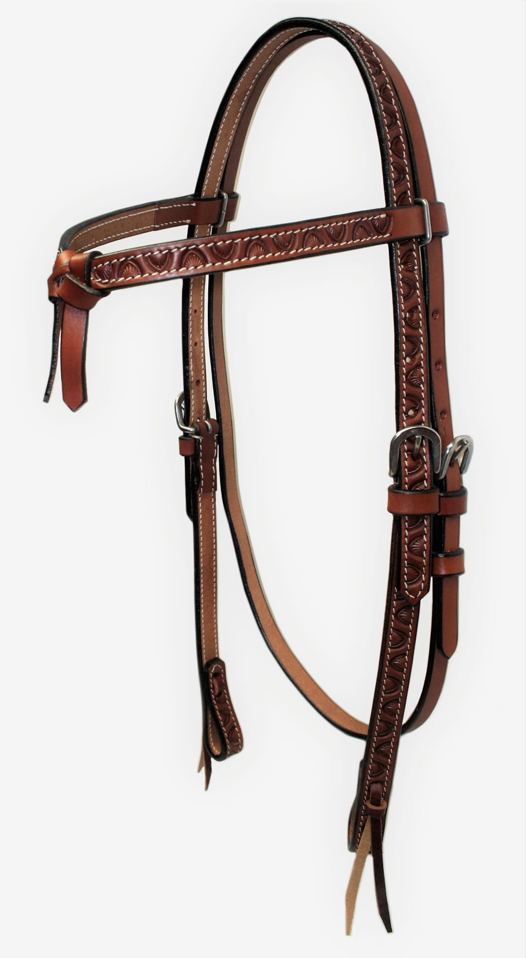 Kopfstück mit Punzierung und knotted Stirnband