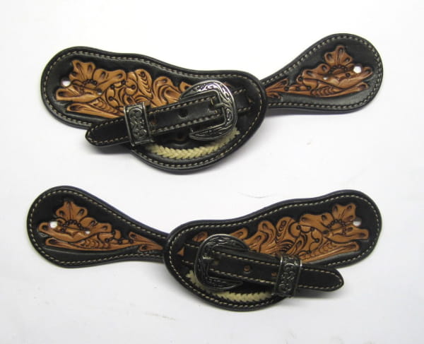 EE Tack Sporenriemen Floral Show Classic