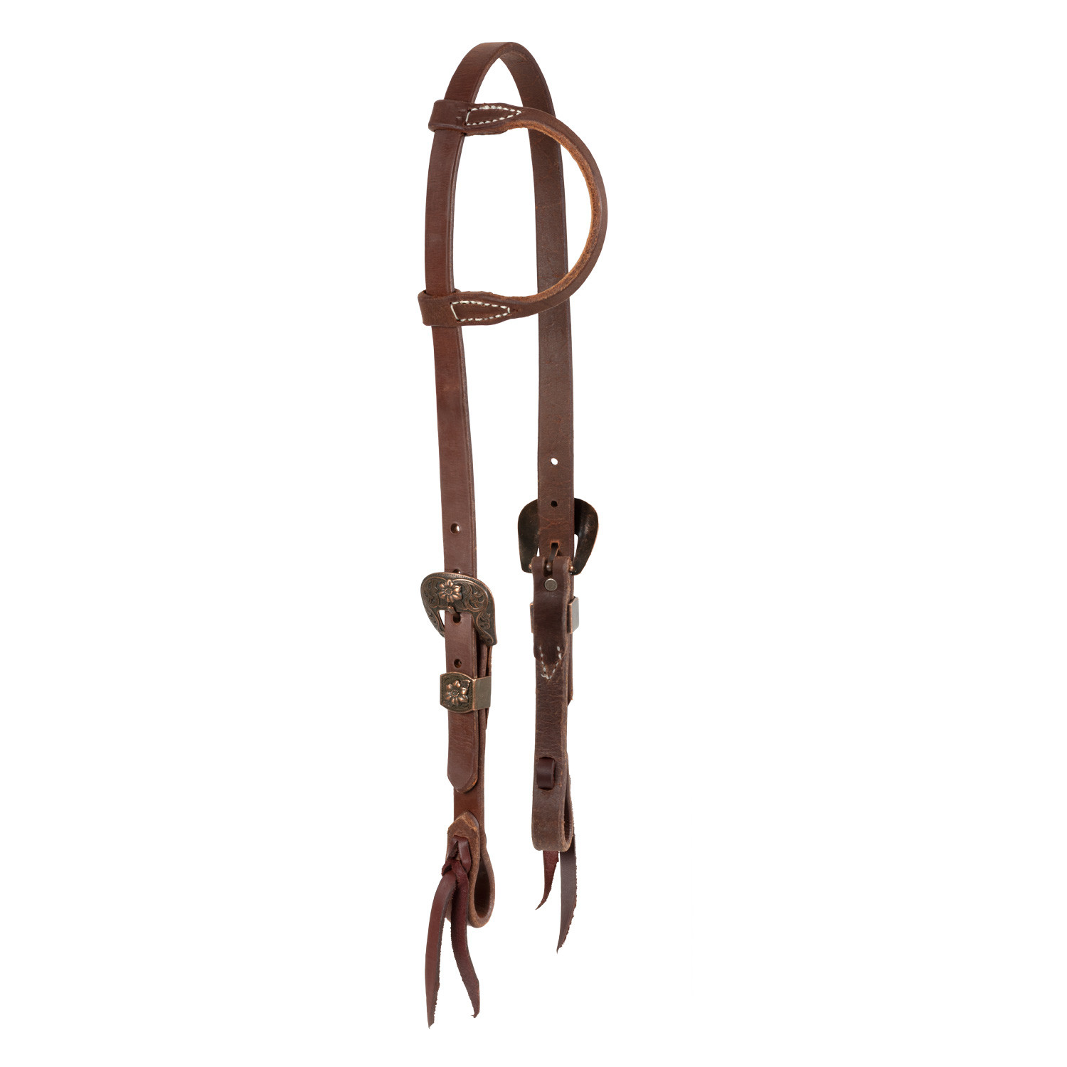 Cowboy Culture One Ear Western Bridle Flower Copper