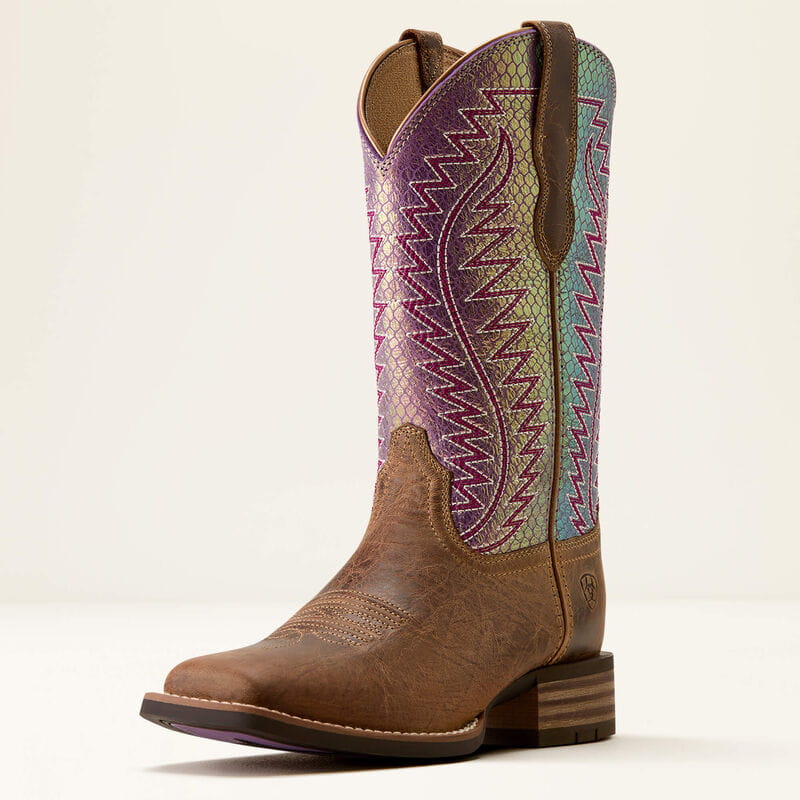 Ariat Womens Monte Vista Wide Square Toe Western Boot