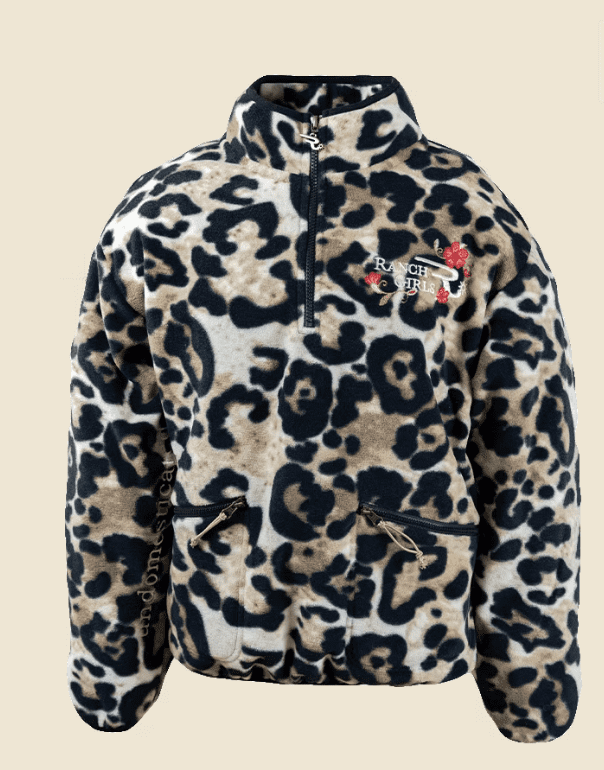Ranchgirls Polar Fleece Zipper LAINY leopard