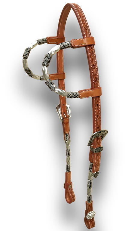 Zweiohr Kopfstück SN TwoTone Rawhide Bulps