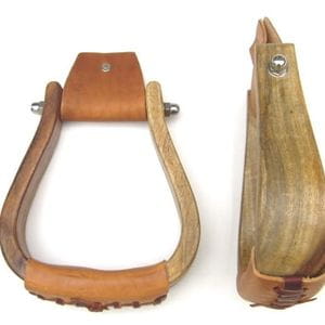 EE deluxe Holzsteigbügel antique