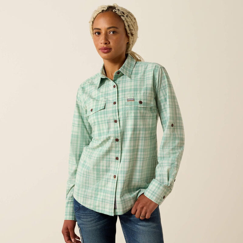 Ariat Womens Rebar Made Tough DuraStretch Work Shirt