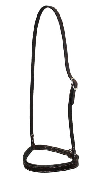 EE dark brown oiled Noseband - Mouthcloser