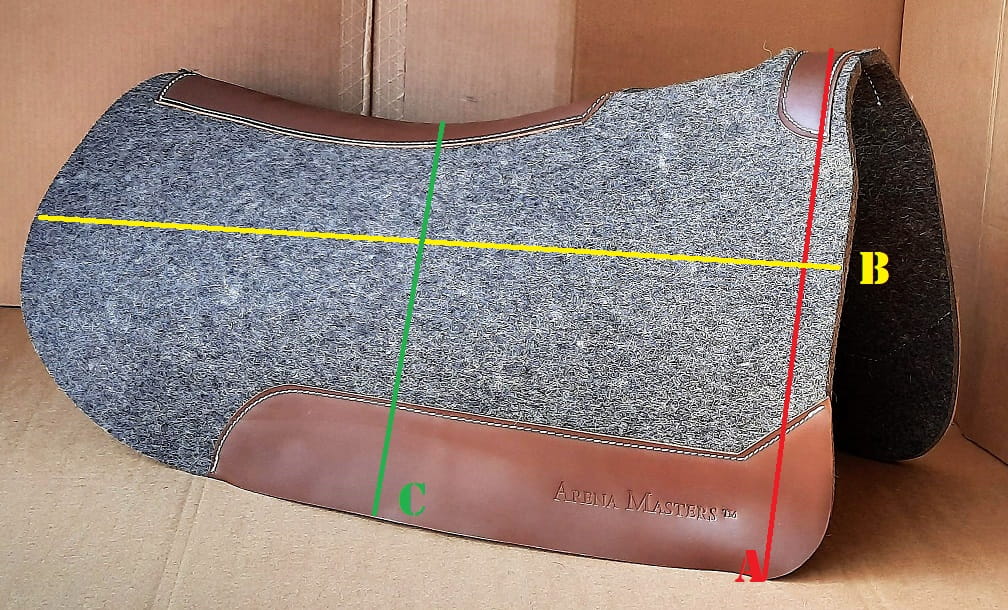Arena Masters Wollfilz Pad round 1/2"