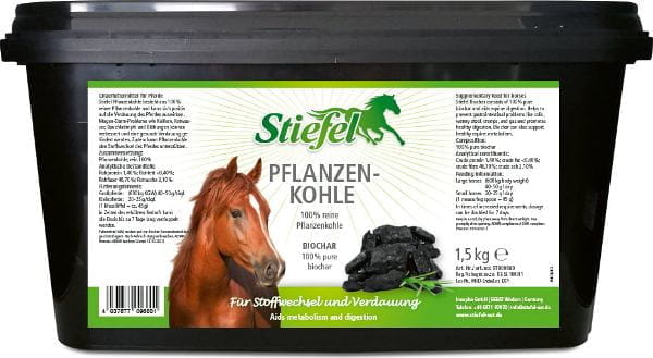 Stiefel Pflanzenkohle 1,5 kg
