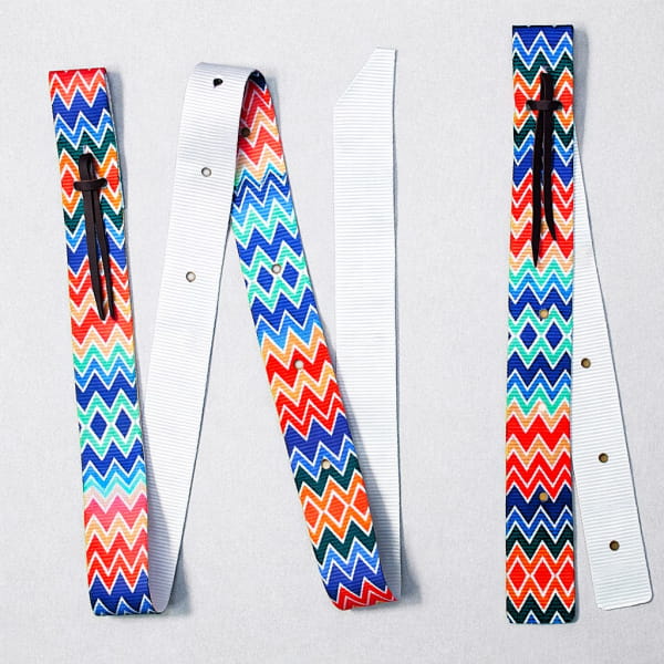 Tie Strap & Off Billet Set Aztec Vibes blue