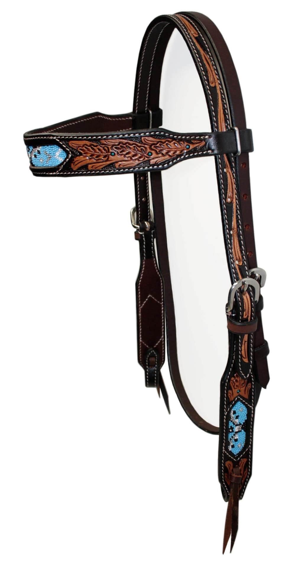 Browband TwoTone Eagle Pearl Kopfstück
