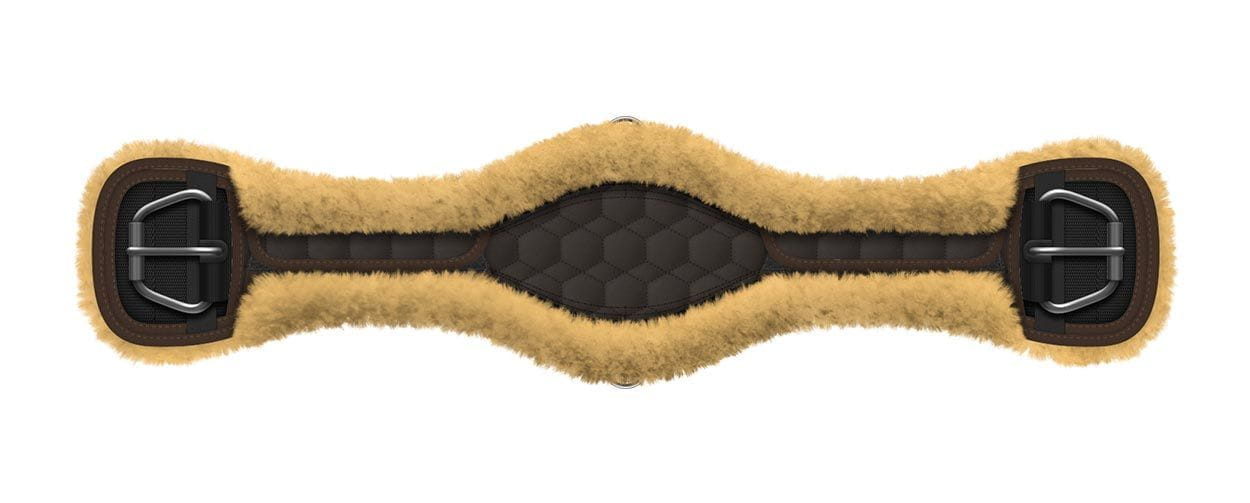 Mattes anatomischer Lammfell Bauchgurt
