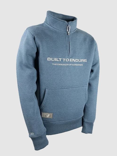 OS Man Half-Zip Sweatshirt LIAM melange-blue