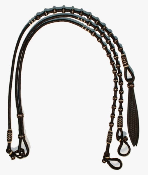 Romal Reins Exclusiv darkbrown/beige