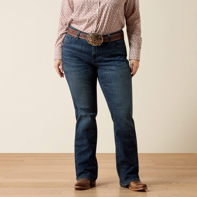 Ariat Womens Mid Rise Luisa Boot Cut Jeans