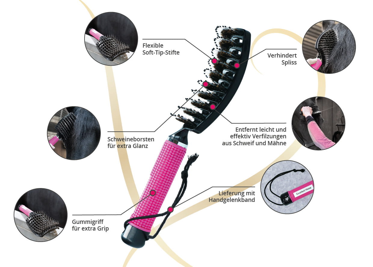 Excellent Horse Supreme Schweif & Mähne Bürste