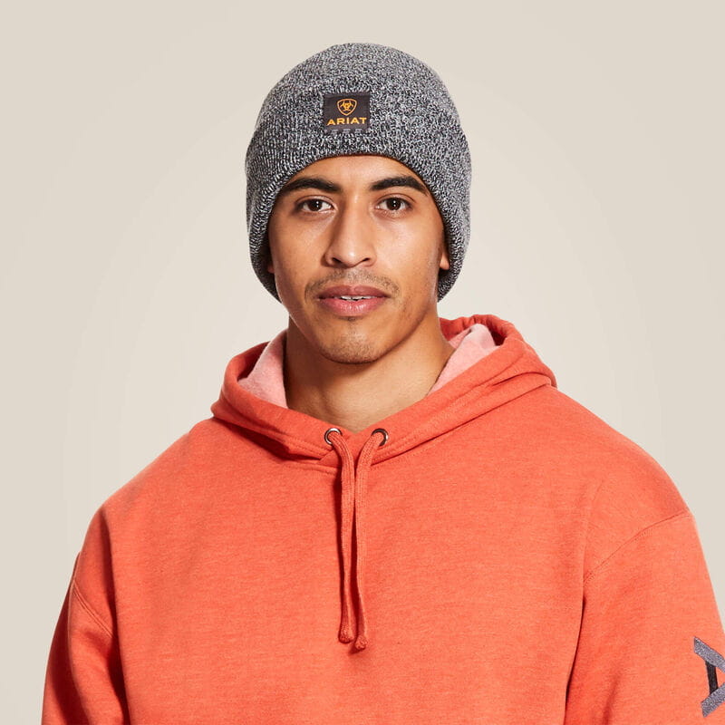 Ariat Unisex Rebar Beanie black/white heather