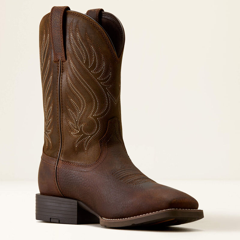 Ariat Mens Sport Riggs Waterproof Wide Square Toe Cowboy Boot