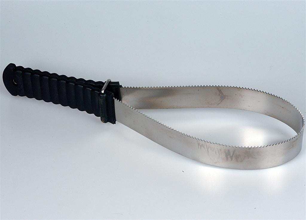 Schweißmesser Metallstriegel mit einseitigen Zacken