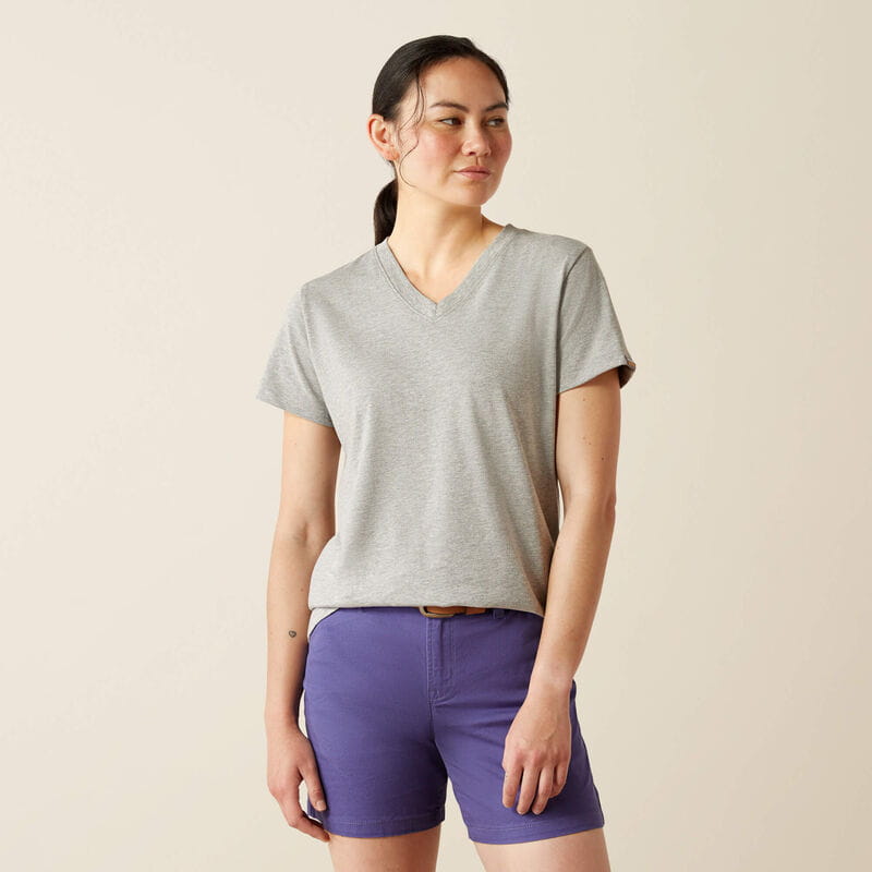 Ariat Womens Rebar Cotton Strong Standard V-Neck T-Shirt