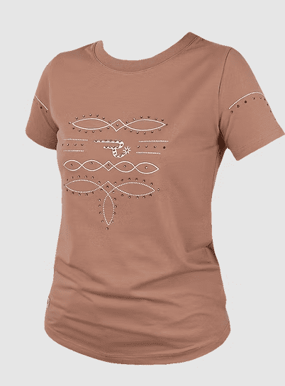 Ranchgirls Rhinestones T-Shirt WILMA rose