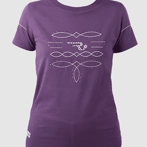 Ranchgirls Rhinestones T-Shirt WILMA plum