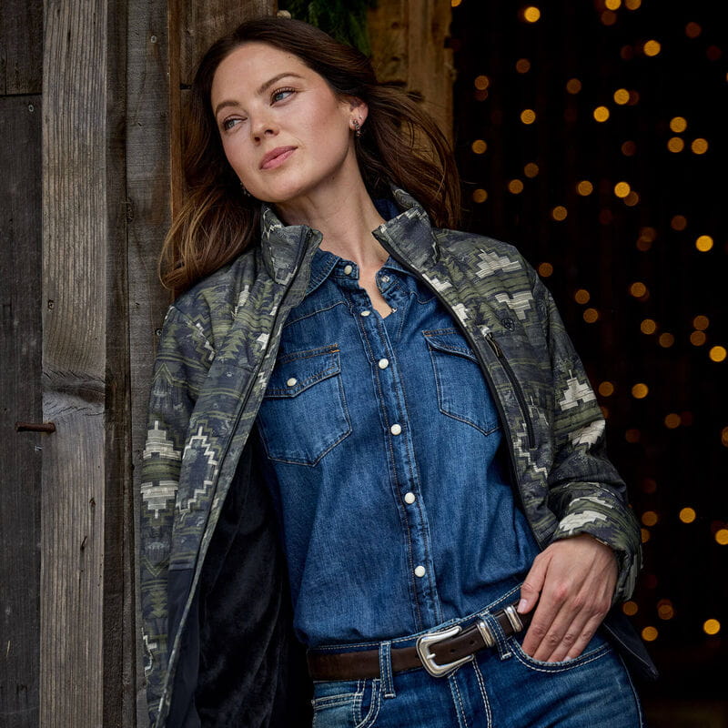 Ariat Womens Farriday Denim Shirt