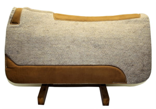 Contoured Filzpad mit Lederbesatz