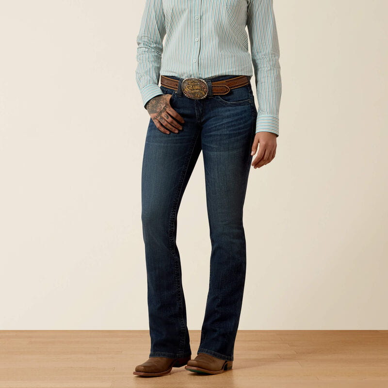 Ariat Womens Mid Rise Luisa Boot Cut Jeans