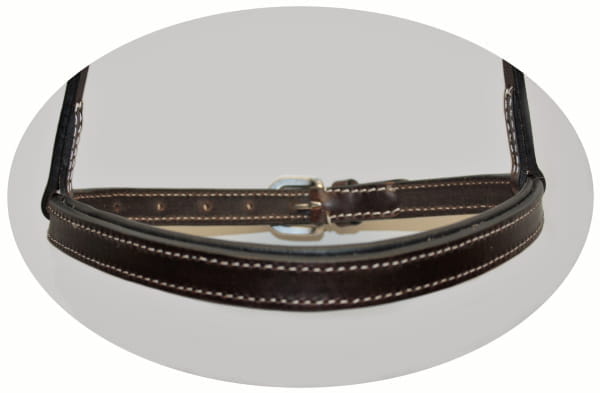 EE dark brown oiled Noseband - Mouthcloser