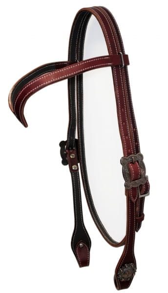 Kopfstück V-Shaped Latigo Simple Stitched