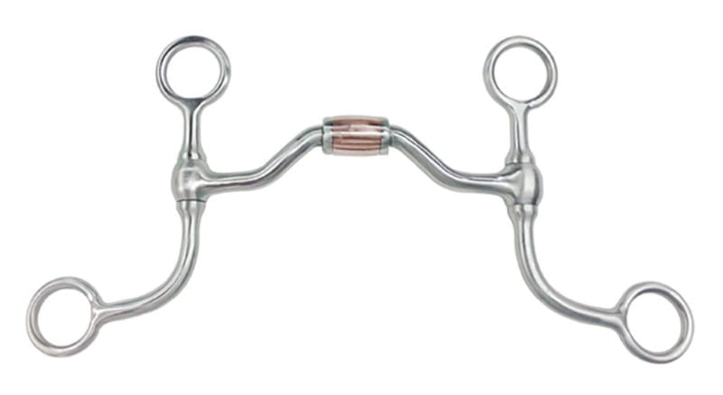 Pro Stuff Short Shank Ported Barrel Bit with Copper Roller