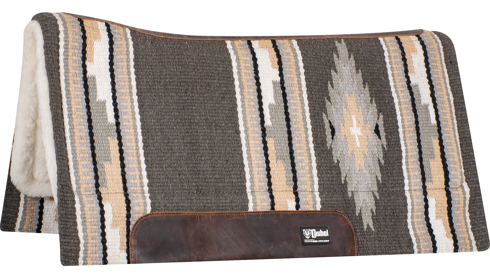 Performance Southwest Blanket Top Felt Pad steel/tan